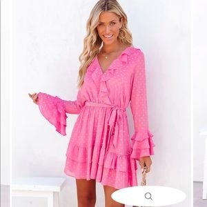 Santa Clarita ruffle dress- Medium